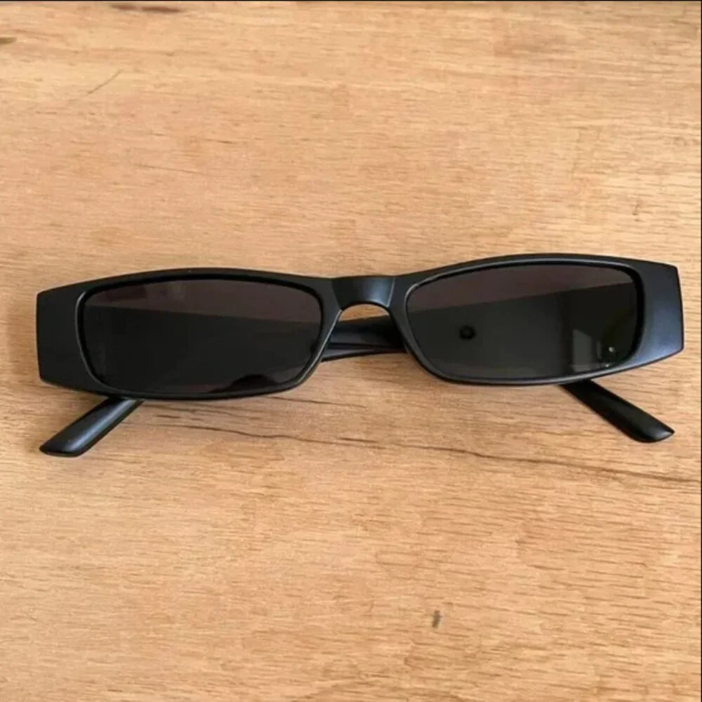 vintage unique retro style sick dope black rectangle sunglasses